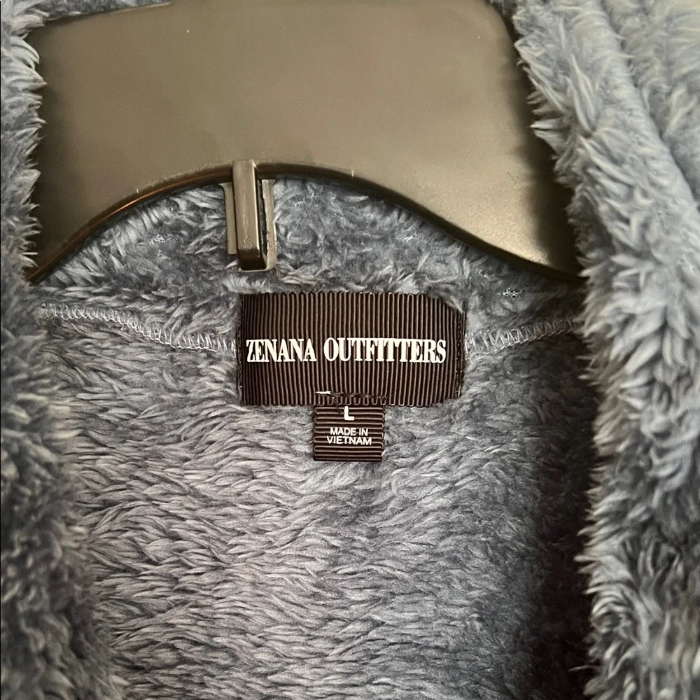 Zenana Outfitters Plush Blue Teddy Jacket - Picture 2 of 9